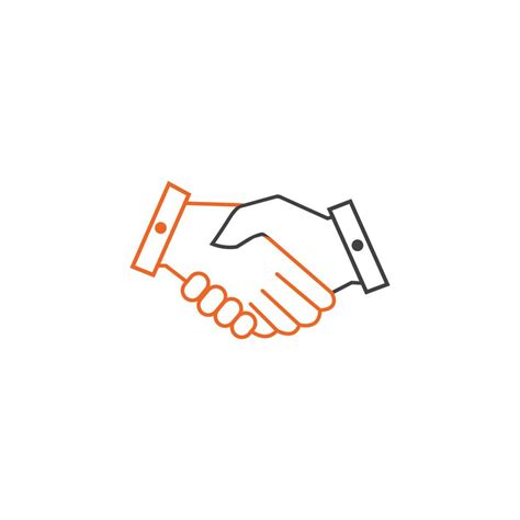 Hand shake logo 10412669 Vector Art at Vecteezy