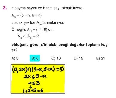 Orijinal Tyt Matematik Soru Bankası Basit Eşitsizlikler Çözümleri Test