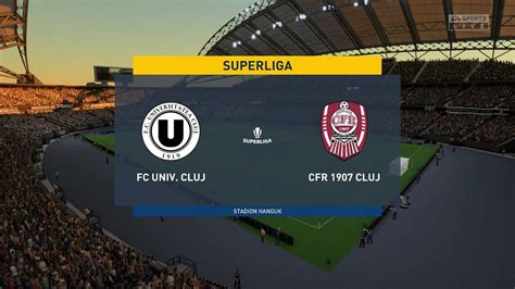 FC Universitatea Cluj Vs CFR Cluj 23 10 2022 Superliga FIFA 23 YouTube