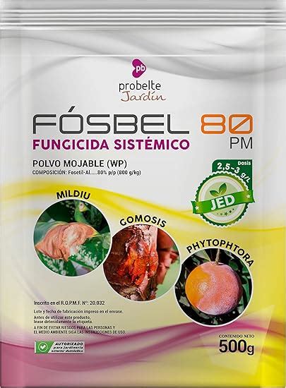 Fungicida Sistémico Fósbel 80 Pm Fosetil Aluminio 80 500 G Amazones Jardín