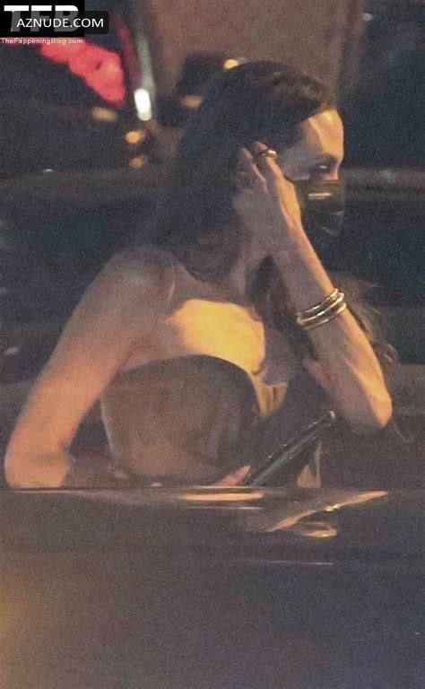 Angelina Jolie Sexy Seen Flaunting Her Hot Cleavage At The Eternals Premiere In La Aznude