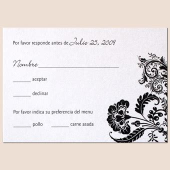 Wedding Invitation Rsvp Wording In Spanish ~ Matik for