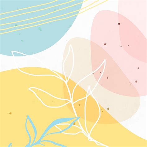 Abstract Pastel Memphis Patterned Background Premium Vector Rawpixel