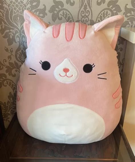 Large Laura The Pink Cat Tabby 17” Squishmallow Great Condition £1000