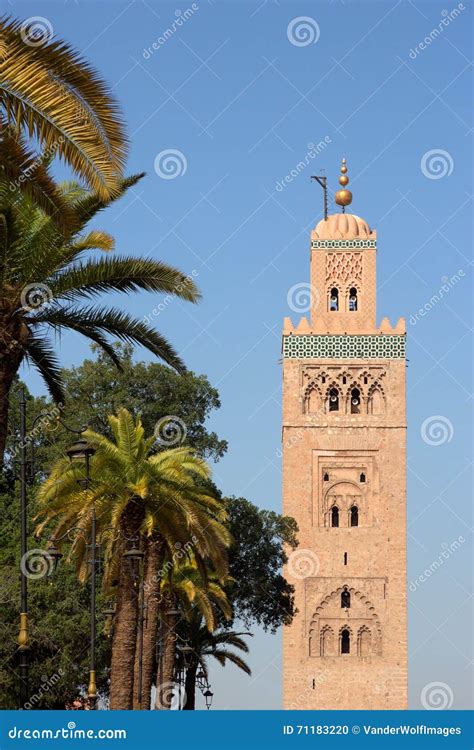 Mezquita Marrakesh De Koutoubia Foto De Archivo Imagen De Marrakesh