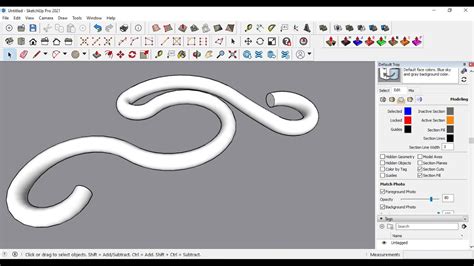 Sketchup Extrude Along Path Youtube