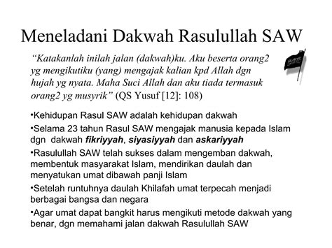 Metode Dakwah Rasul Nabi Muhammad Saw Ppt