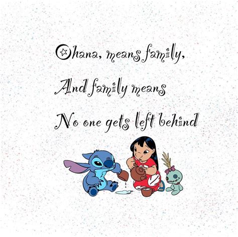 Download Lilo With Stitch Ohana Quote Wallpaper | Wallpapers.com