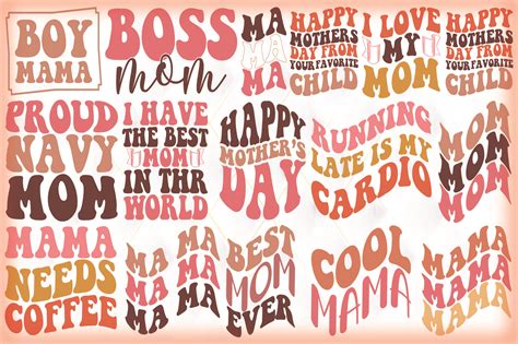 Free Retro Mothers Day Svg Bundle Graphic By Creative Designer79