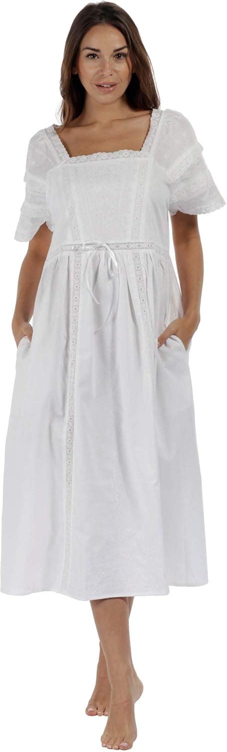 The 1 For U Nightgown 100 Cotton Womens Victorian Style Nightie