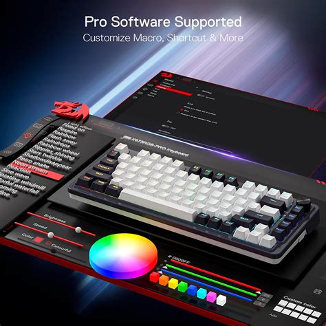 Teclado Mecánico Redragon UCAL PRO K673 Hot Swap Inalámbrico 75 RGB 3 modos 81