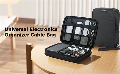 Soomfon Electronics Organizer Travel Cable Organizer Bag Portable