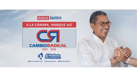 Modesto Aguilera Representante De Cambio Radical Por Atlántico Fue