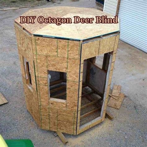 If You Are Needing A Deer Blind For Fall Check Out This Diy Octagon Deer Blind It Has A Window