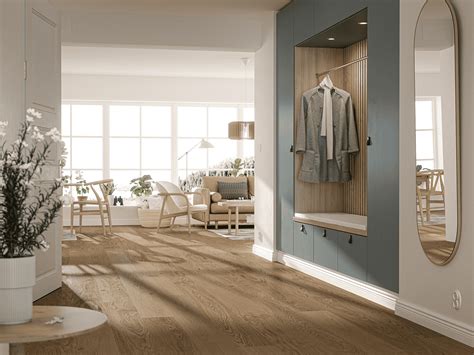 Bjelin Valinge Hardened Wood Flooring Terra Brown Oak