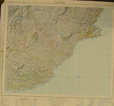 Nz Topographical Map Department Of Lands And Survey 1965 Ct78616 On