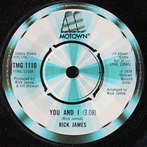 Rick James – You And I – Vinyl (Blue Labels, 7", 45 RPM, Single), 1978 [r4436733] | Discogs