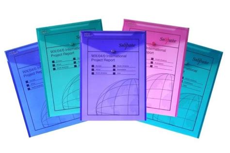 Pochettes Plastique Rigide Polyfile Snopake Pochette Plastique