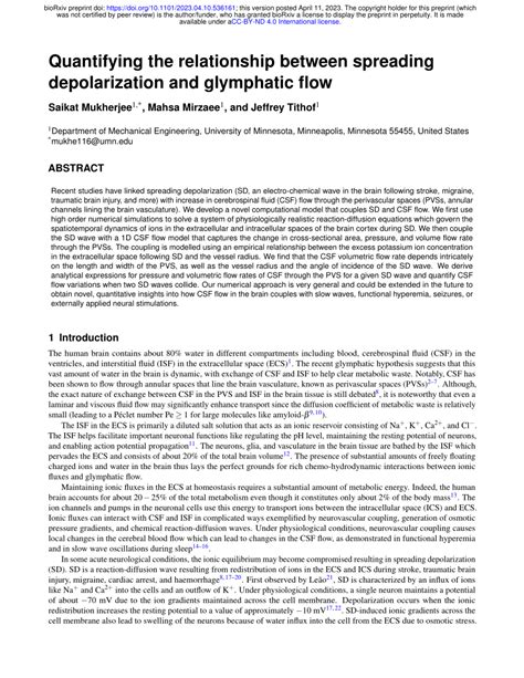 Pdf Quantifying The Relationship Between Spreading Depolarization And