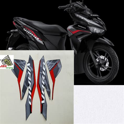 Jual Striping Honda New Vario Techno 125 Led Fi Cbs 2022 2023 Hitam