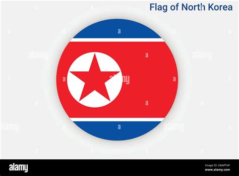 High Detailed Flag Of North Korea National North Korea Flag Asia D