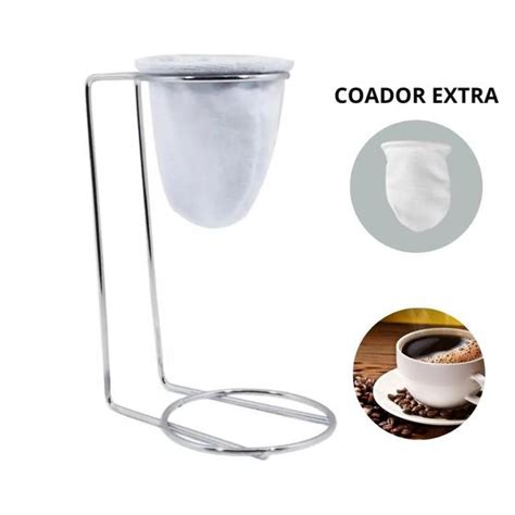 Mini Coador De Café Chá Individual Suporte E Coador Pano W4U