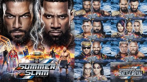 WWE SUMMER SLAM 2023 All CONFIRM MATCHES Roman Reigns Jey Uso Brock