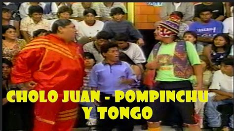 CHOLO JUAN POMPINCHU Y TONGO COMICOS AMBULANTES ANTIGUOS COMICOS