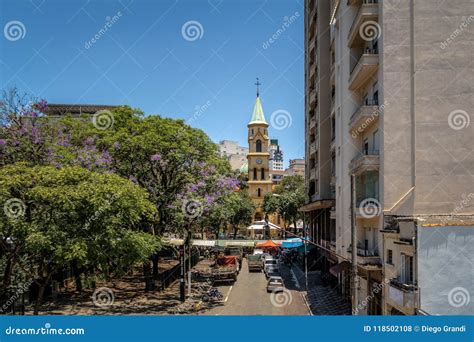 Santa Cecilia Church View From Elevated Highway Known As Minhocao