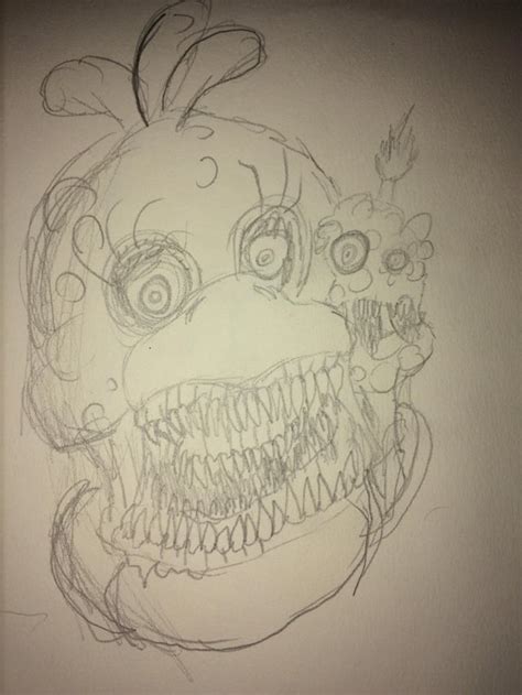 Another twisted chica drawing : fivenightsatfreddys