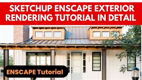 Sketchup Enscape Exterior Rendering Tutorial Enscape 3 3 YouTube