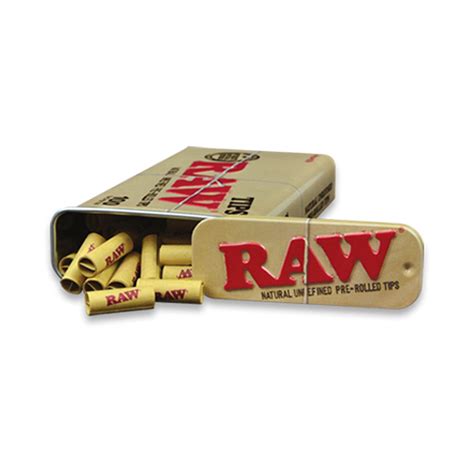 Raw Pre Rolled Tips Tin Ie Whse