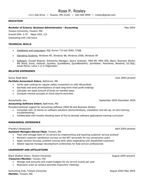 Free Accounting Resume Templates