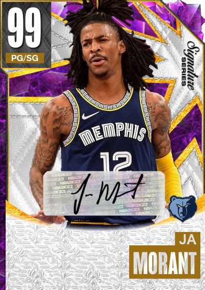 NBA 2K23 2KDB Custom Card Ja Morant