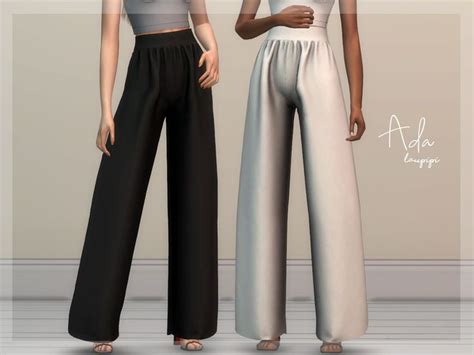 Laupipi S Ada Pants Sims 4 Dresses Sims 4 Clothing Sims 4 Mods Clothes