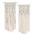 Amazon Mkono 2 Pcs Macrame Woven Wall Hanging Boho Chic Geometric