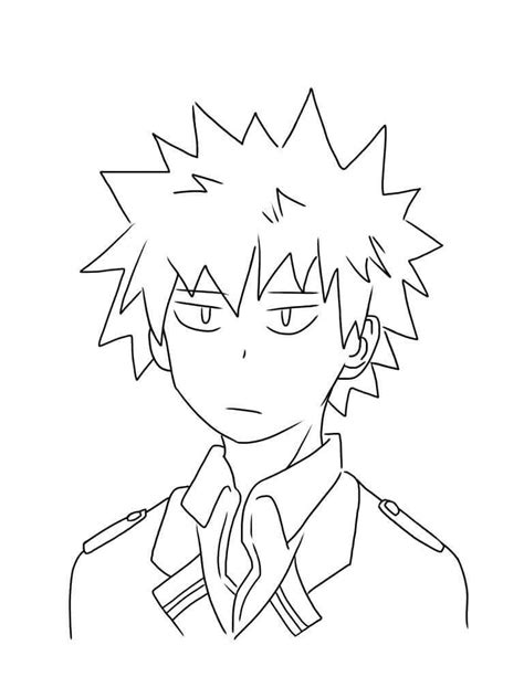 Dibujos De Bakugo De Boku No Hero Academia Para Colorear Descargar E