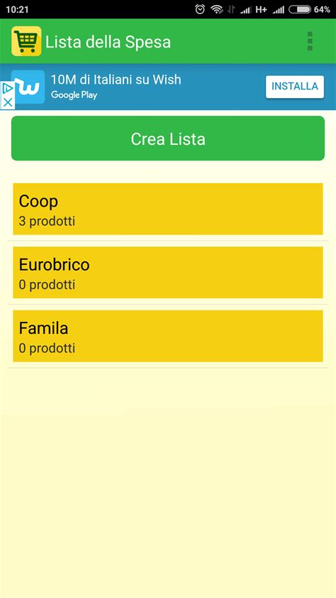 Lista Della Spesa Un App Semplice E Pratica Con Reparti E Liste Multiple