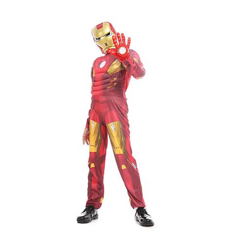 Liveme Muscle Iron Man Costume Marvel Superhero Ironman Cosplay Suit