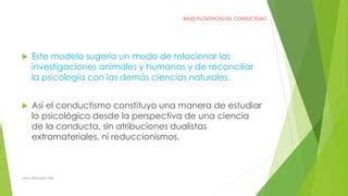 Bases Del Conductismo PPT