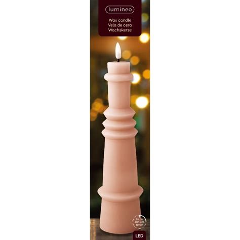 Led Kaars Licht Roze Warm Wit Cm Kerstland Nl