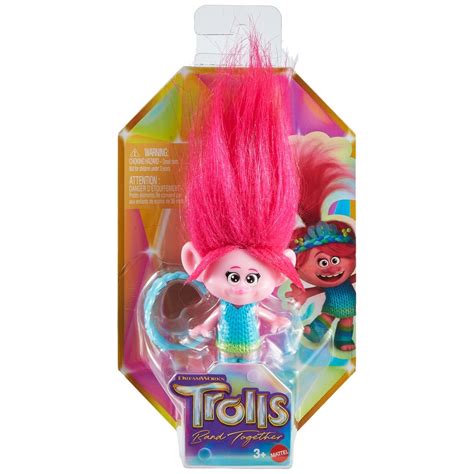 Trolls 3 Band Together Queen Poppy Small 13cm Doll Smyths Toys Uk