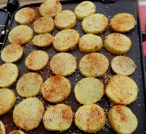 Rondelles de pommes de terre épicées au grill plancha auxdelicesdemanue