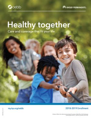 Fillable Online Healthy Together My Kp Org Kaiser Permanente Fax