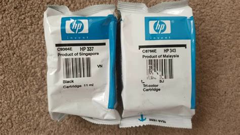 Genuine Hp Black Tri Colour Ink Cartridges C Ee C Ee