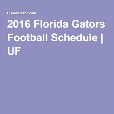 Printable Gator Football Schedule