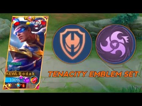 Bruno Tenacity Emblem Set Mobile Legends Bang Bang Youtube