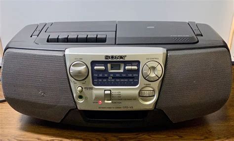 Sony Boombox Cd Cassette Radio Cfd V5 With Mega Bass Works Etsy