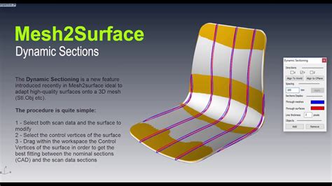 Dynamic Sectioning Mesh Surface For Rhinoceros New Feature Youtube