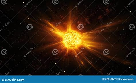 explosion exploding sun stock illustration illustration  radiant